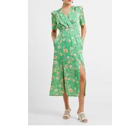 French Connection Camille Wrap Dress Green Talla: 12 | Vestidos Midi Outlet | Mujer | Verde