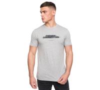 French Connection Camiseta De Diseño Doble Para Hombre Cuello Redondo Gris