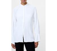 French Connection Candice Satin Pearl Trim Shirt Winter White Talla: L | Blusas Outlet | Mujer | Blanco