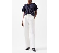 French Connection Capriana Crepe Light Top Marine Talla: L | Blusas Outlet | Mujer