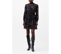 French Connection Carina Georgette High Neck Drs Blackout Multi Talla: 10 | Mini Vestidos Outlet | Mujer | Negro