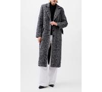 French Connection Chantelle Herringbone Coat Black/white Talla: M | Abrigos con cierre de botón Outlet | Mujer | Negro