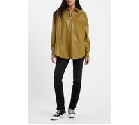 French Connection Crolenda Pu Popover Brown Talla: XL | Chaquetas de Cuero Outlet | Mujer | Marrón