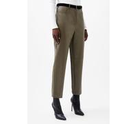 French Connection Crolenda Pu Trousers Tarmac Khaki Talla: 12 | Pantalones de Cuero Outlet | Mujer | Marrón
