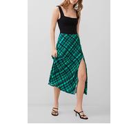French Connection Dani Check Delphine Skirt Jelly Bean/forest Talla: 12 | Faldas midi Outlet | Mujer |