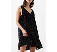 French Connection Dia Devore Dress Blackout Talla: L | Mini Vestidos Outlet | Mujer | Negro