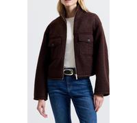 French Connection Dover Boucle Jacket Bitter Chocolate Talla: XL | Cazadoras Cropped Outlet | Mujer | Marrón