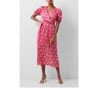 French Connection Elianna Burnout Dress Red Talla: 12 | Vestidos Midi Outlet | Mujer | Rojo