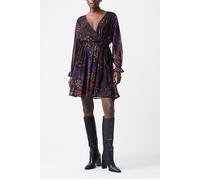 French Connection Elise Wrap Dress K Black Talla: 12 | Mini Vestidos Outlet | Mujer | Negro