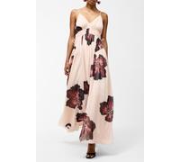French Connection Elyse Hallie Crinkle Maxi Dres Blush Pink Floral Talla: 8 | Vestidos Maxi Outlet | Mujer | Rosa