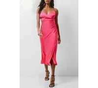 French Connection Ennis Satin Slip Midi Dress Azalea Talla: 6 | Vestidos Midi Outlet | Mujer