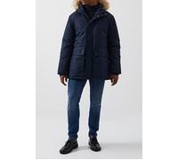 French Connection Faux Fur Trim Hooded Parka Coat Dark Navy Talla: S | Parkas Outlet | Hombre | Azul
