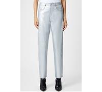 French Connection Faux Jean Silver Talla: 12 | Pantalones de Cuero Outlet | Mujer | Gris