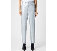 French Connection Faux Jean Silver Talla: 16 | Pantalones de Cuero Outlet | Mujer | Gris