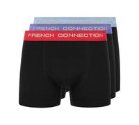 French Connection FC20 3pk Informal Bóxers Comodidad Ropa Interior Clásico Negro