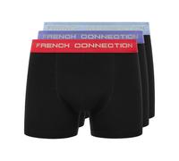 French Connection FC20 3pk Informal Bóxers Comodidad Ropa Interior Clásico Negro