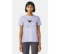 French Connection Fcuk Back Up Bear Tee White/black Talla: M | Camisetas de Seda Outlet | Mujer | Blanco