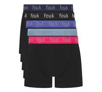 French Connection FCUK - Calzoncillos tipo bóxer para hombre, paquete múltiple de 5 o 7, calzoncillos de ajuste clásico, Paquete de 5 / Negro / Uk20, XL