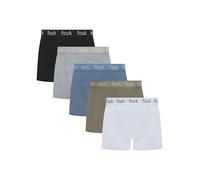French Connection FCUK - Calzoncillos tipo bóxer para hombre, paquete múltiple de 5 o 7, calzoncillos de ajuste clásico, Paquete de 5 / Multi / Uk21, L