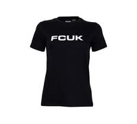 French Connection Fcuk Chest Tee Black/white Talla: XS | Camisetas de Seda Outlet | Mujer | Negro
