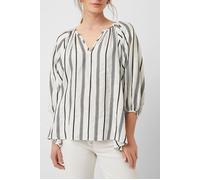 French Connection Fem Stripe Ls Rnd Nk Blouse White Talla: 12 | Blusas Outlet | Mujer | Blanco
