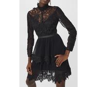 French Connection Gariana Lace Dress Black Talla: 6 | Mini Vestidos Outlet | Mujer | Negro