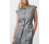French Connection Holden Houndstooth Waistcoat Black/ecru Talla: 12 | Outlet | Mujer | Negro