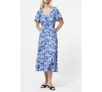French Connection Isla Lizzie Crepe S/s V Nk Dre Blue Multi Talla: 18 | Vestidos Midi Outlet | Mujer | Azul