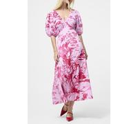 French Connection Isla Odette Twist Neck Tea Drs Violet Pink Multi Talla: 10 | Vestidos Maxi Outlet | Mujer | Rosa
