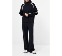 French Connection Jordan High Nk Ls Jumper Black/porcelain Crm Talla: XS | Sudaderas con Capucha Outlet | Mujer | Negro