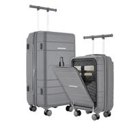 French Connection Juego de Equipaje de 2 Piezas, Gris, Juego de Equipaje de 2 Piezas