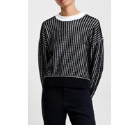 French Connection Jullie Ls Crew Neck Jumper Blackout Winter Whit Talla: XL | Sudaderas con Capucha Outlet | Mujer | Negro