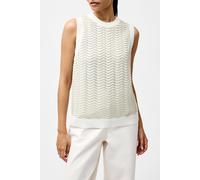 French Connection London Slvlss Jumper Cream/pistachio Talla: M | Chalecos Outlet | Mujer | Blanco