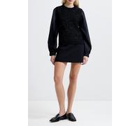 French Connection Mix Media L/s Jumper Black Talla: XL | Manga Larga Outlet | Mujer | Negro