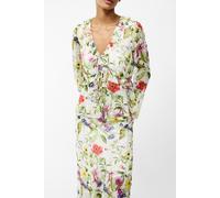 French Connection Monica Hallie Crinkle Blouse White Multi Talla: 6 | Manga Larga Outlet | Mujer | Blanco