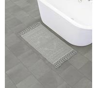 French Connection Nellore - Juego de 2 alfombras de baño Tejidas y con Cuentas, alfombras de baño Antideslizantes duraderas, Alfombrillas de baño Gruesas para alfombras de baño y Ducha, 20 x 34