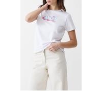 French Connection Oui Tee White Talla: S | Camisetas de Seda Outlet | Mujer | Blanco