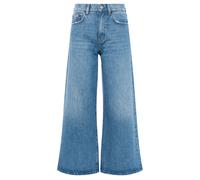 French Connection Pipper Denim Cropped Wide Jean Trousers Mid Blue Talla: 10 | Pantalones Anchos Outlet | Mujer | Azul
