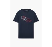 French Connection Racing Car 3 Colour Emb Marine Talla: S | Camisetas con Decoración Impresa Outlet | Hombre