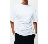 French Connection Rallie Drawstring T Shirt Linen White Talla: S | Camisetas de Seda Outlet | Mujer | Blanco