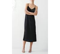 French Connection Satin Slip Dress Long Black Talla: 6 | Vestidos Midi Outlet | Mujer | Negro