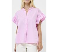 French Connection Sindey Cotton Half Placket Shi Violet Pink Talla: XS | Blusas Outlet | Mujer | Rosa