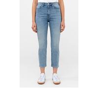 French Connection Stretch Denim Cigarette Fit Ankle Length Jeans 28 Inch Bleac Talla: 6 | Vaqueros Rectos Outlet | Mujer | Azul