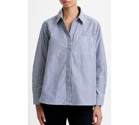 French Connection Stripe Popover Button Midnight/white Talla: M | Manga Larga Outlet | Mujer | Blanco