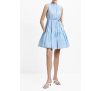 French Connection Tiered Poplin Dress S Sky Blue Talla: S | Mini Vestidos Outlet | Mujer | Azul
