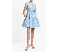 French Connection Tiered Poplin Dress S Sky Blue Talla: XS | Mini Vestidos Outlet | Mujer | Azul