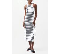 French Connection Tommy Rib Stripe Racer Bk Dres White Talla: L | Vestidos Midi Outlet | Mujer | Blanco