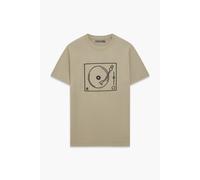 French Connection Turntable Single Embroidered Lgt Khaki/black Talla: S | Camisetas con Decoración Impresa Outlet | Hombre | Marrón