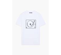 French Connection Turntable Single Embroidered White/black Talla: XXL | Camisetas con Decoración Impresa Outlet | Hombre | Blanco