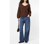 French Connection Vhari Knit Vneck Pullover Chocolate Talla: XS | Sudaderas con Capucha Outlet | Mujer | Marrón